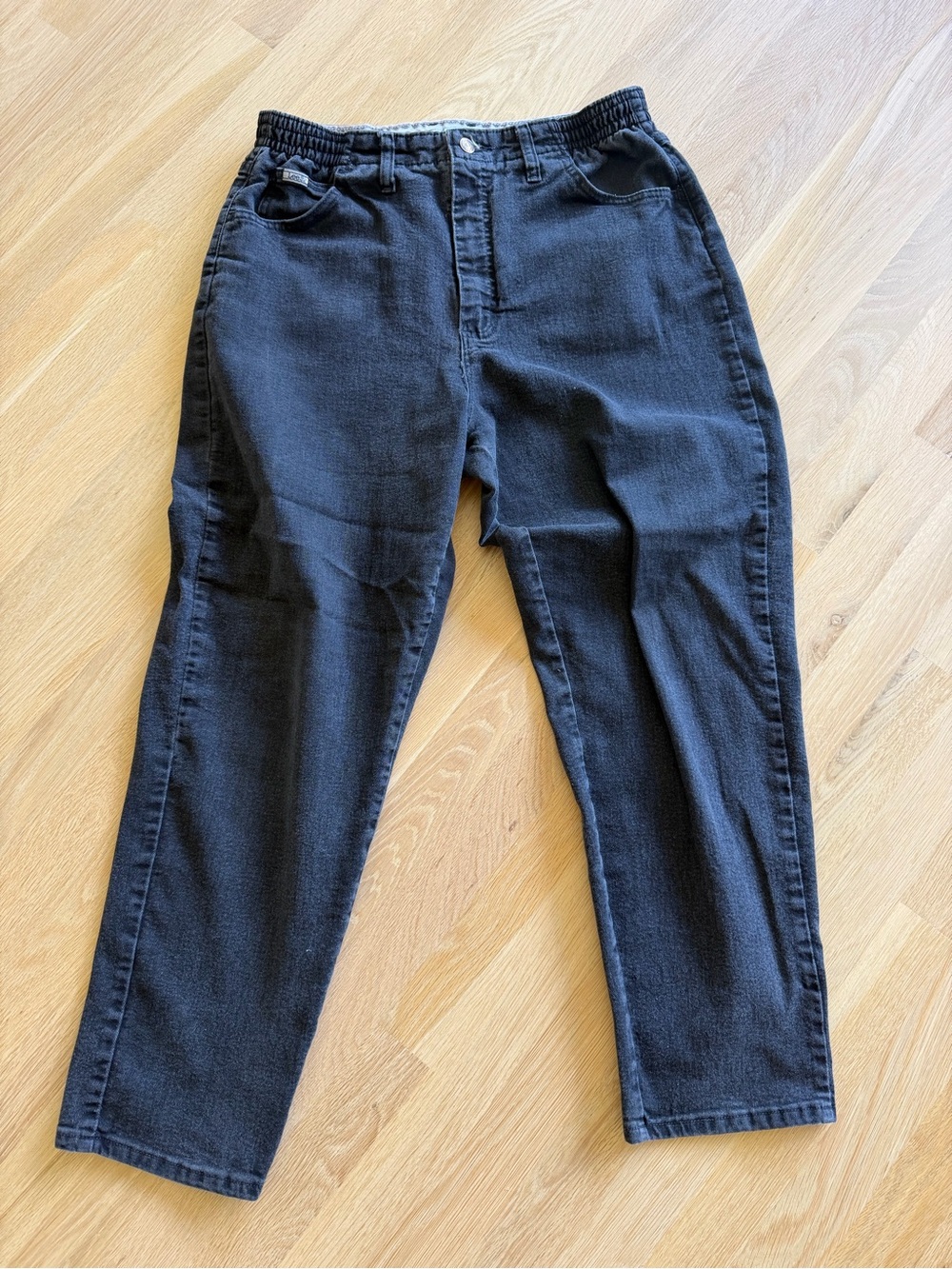 Lee Men’s Black Jeans with Elastic Waist
